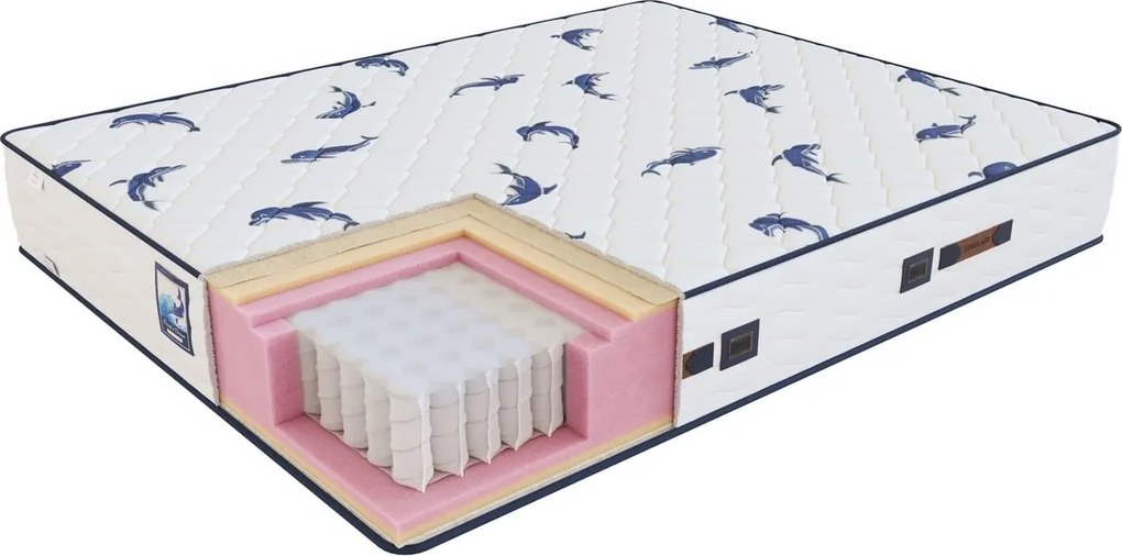 Saltea cu arcuri pocket Ocean's Dream 120×200 cm, fermitate medie, 30 cm înălțime