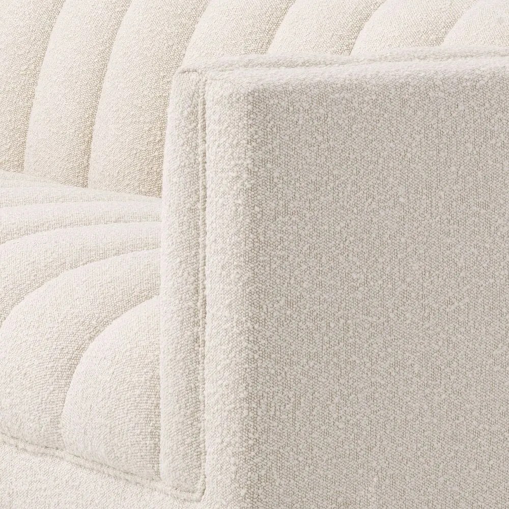 Canapea design elegant LUX Ditmar L, boucle crem 115527 HZ