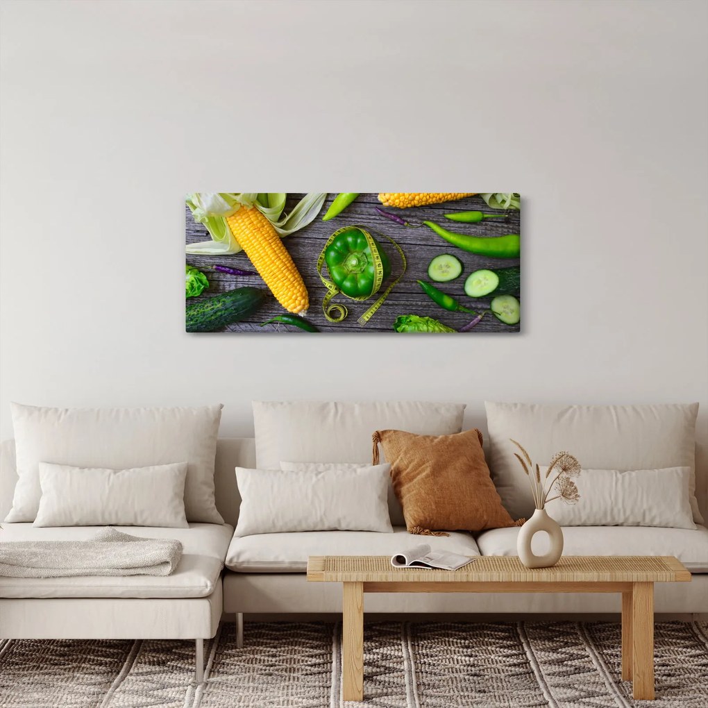 Tablou cu legume (120x50 cm)