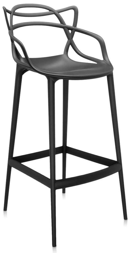 Scaun pentru bar MASTERS, î. 75 cm, diferite culori - Kartell Culoare: negru