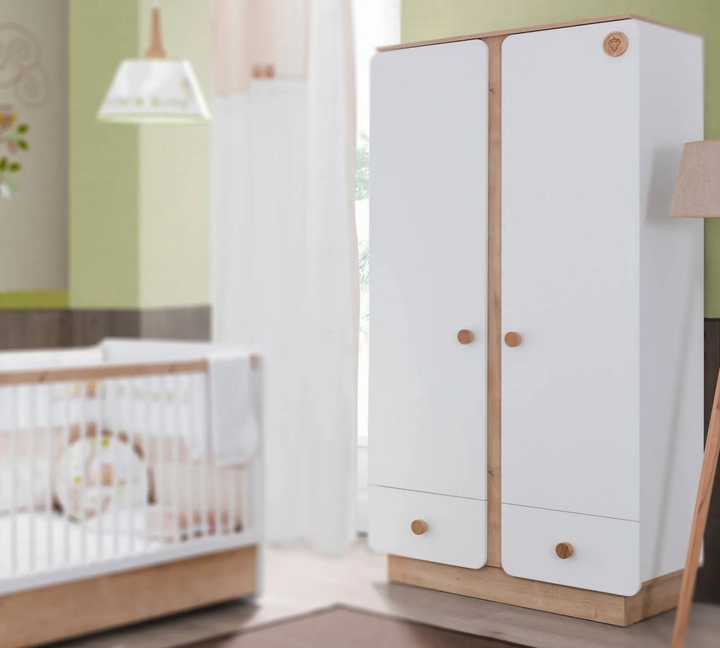 Dulap cu 2 usi pentru camera copii Colectia Natura Baby