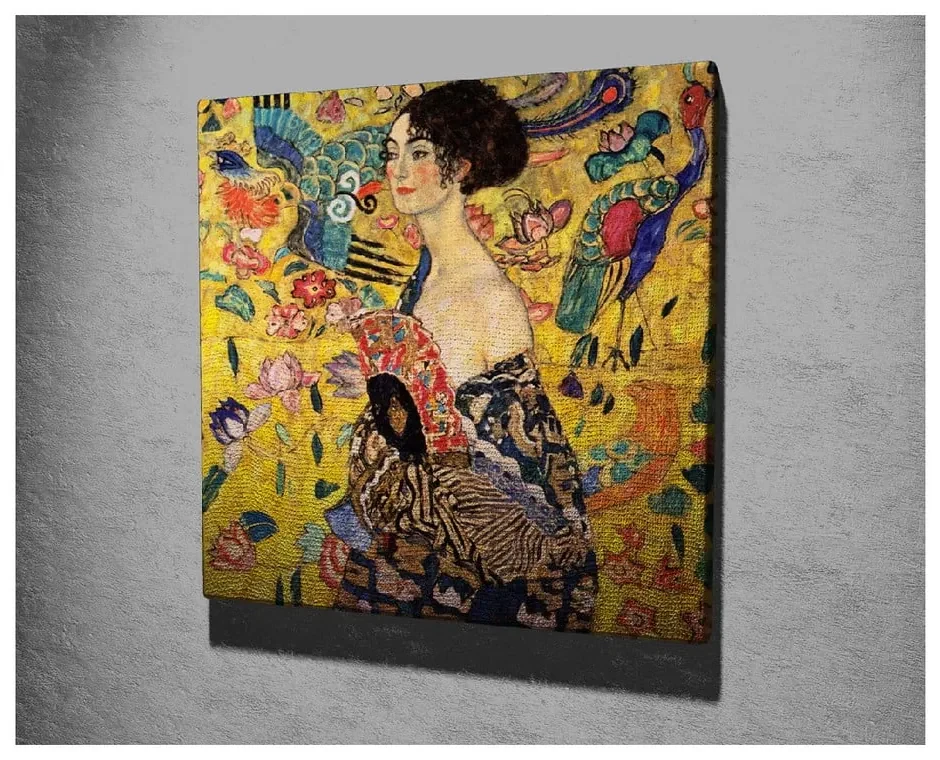 Reproducere tablou pe pânză Gustav Klimt , 45 x 45 cm