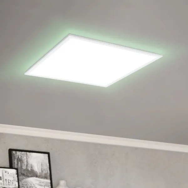 Plafonieră LED RGBW dimabilă Eglo 98766 SALOBRENA-B LED/32,5W/230V 60x60 cm + telecomandă
