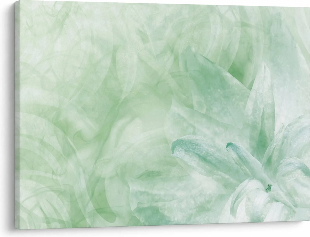 Tablou - Floare verde (70x50 cm)