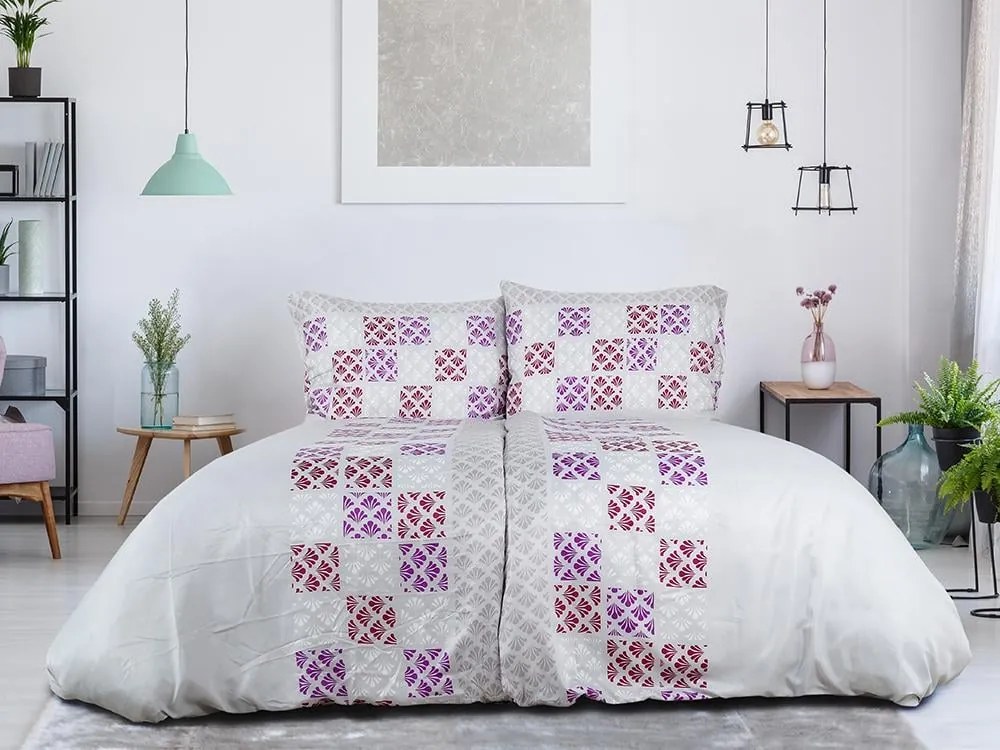 Lenjerie de pat din microsaten VELLARI, gri deschis Dimensiune lenjerie de pat: 70 x 90 cm | 140 x 200 cm