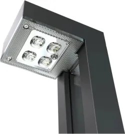 Viking - Set de 2 lămpi solare LED, 1W, 3,7V, IP44, 3000K, 2000 mAh