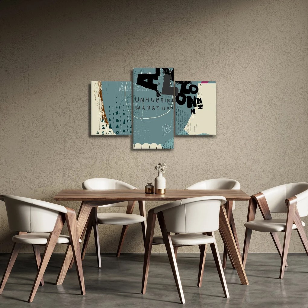 Tablou - Flying balon cu curcubeu (90x60 cm)