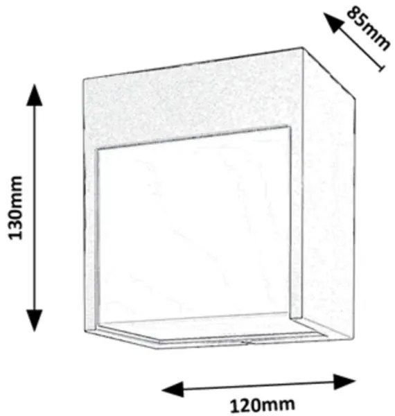 Aplică LED de exterior BALIMO LED/12W/230V albă IP54 Rabalux 7477