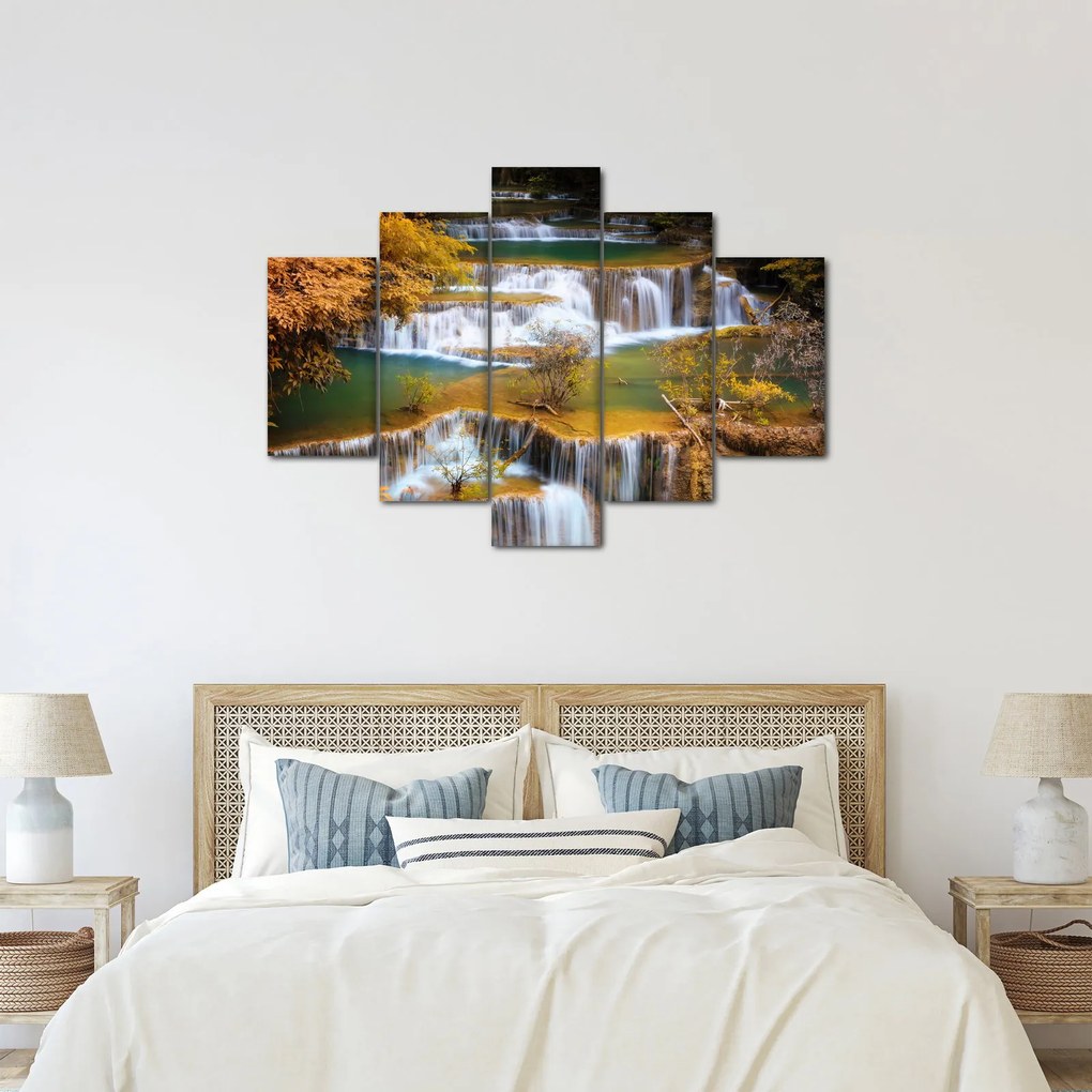 Tablou - Cascada Huay Mae Khamin, Thailanda (150x105 cm)