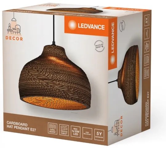 Lustră pe cablu Ledvance DECOR CARDBOARD 1xE27/15W/230V d. 36 cm