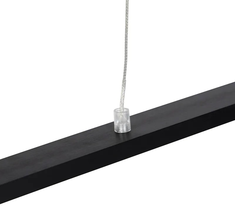 Lampă suspendată de design neagră cu LED inclus - Banda