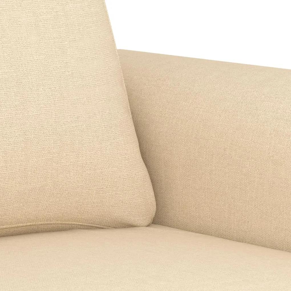 Canapea cu 2 locuri, crem, 140 cm, material textil Crem, 172 x 77 x 80 cm