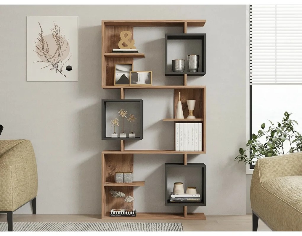 Biblioteca Icardi Anthracite and Atlantic Pine