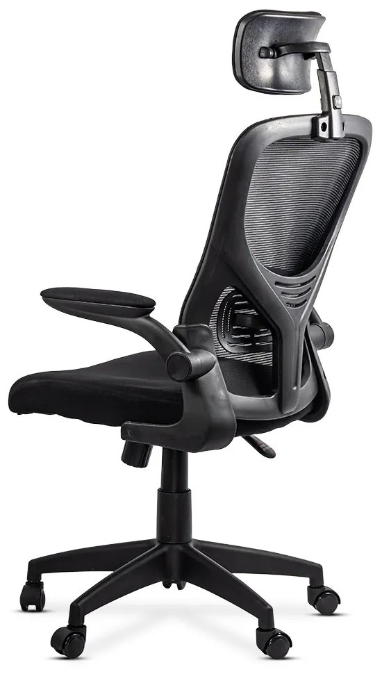 Scaun ergonomic din mesh cu brate rabatabile OFF 635 negru