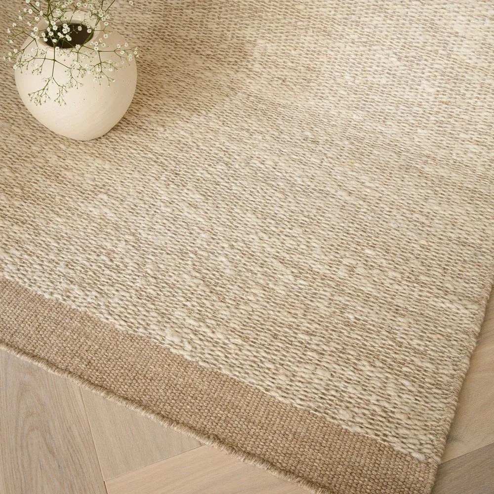 Covor bej-crem țesut manual din lână 200x290 cm Lima Sand – Asiatic Carpets