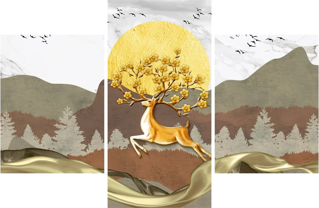 Tablou cu cerb (90x60 cm)