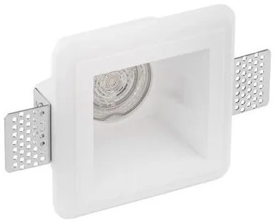 Spot incastrabil design modern Crate alb 12x12cm