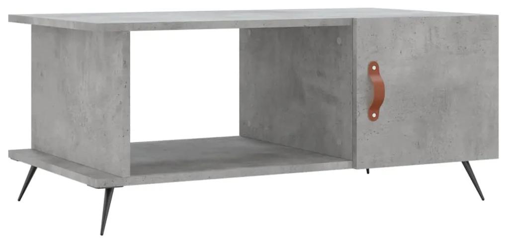 829464 vidaXL Măsuță de cafea, gri beton, 90x50x40 cm, lemn prelucrat