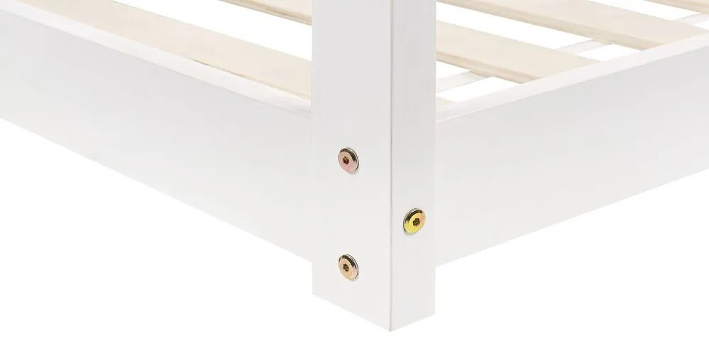 Pat tip casă 200 x 90 cm Tricia (alb) (cu grilă). 1076199