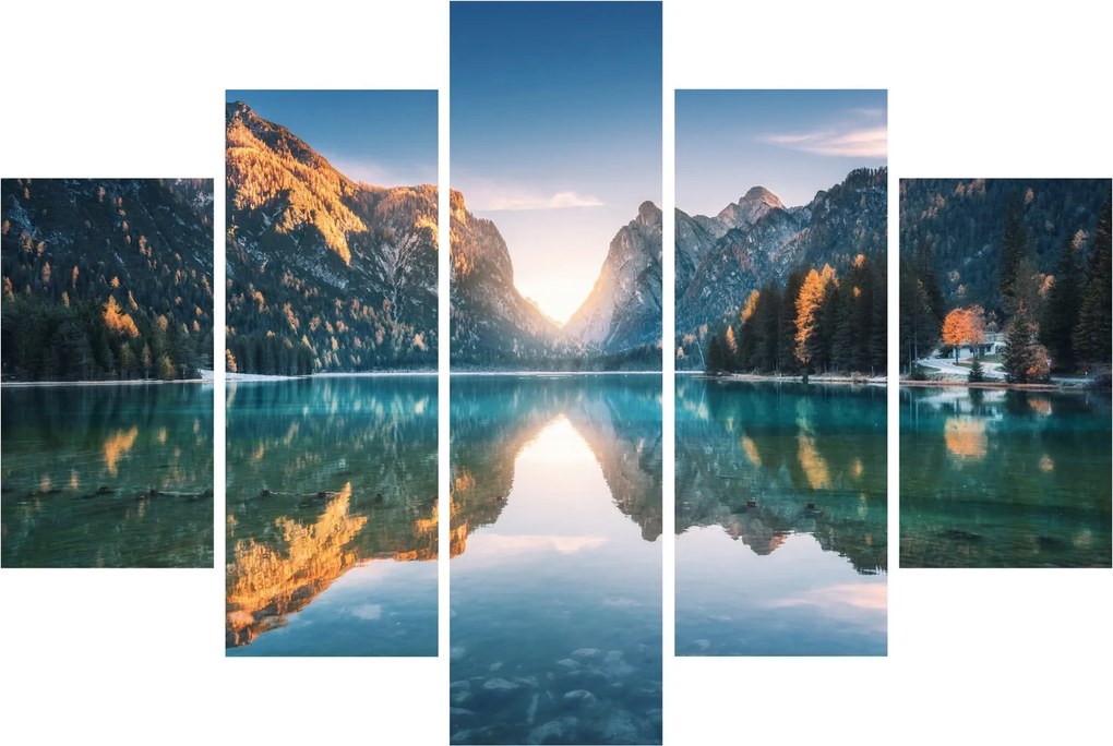 Tablou - Lacul montan (150x105 cm)