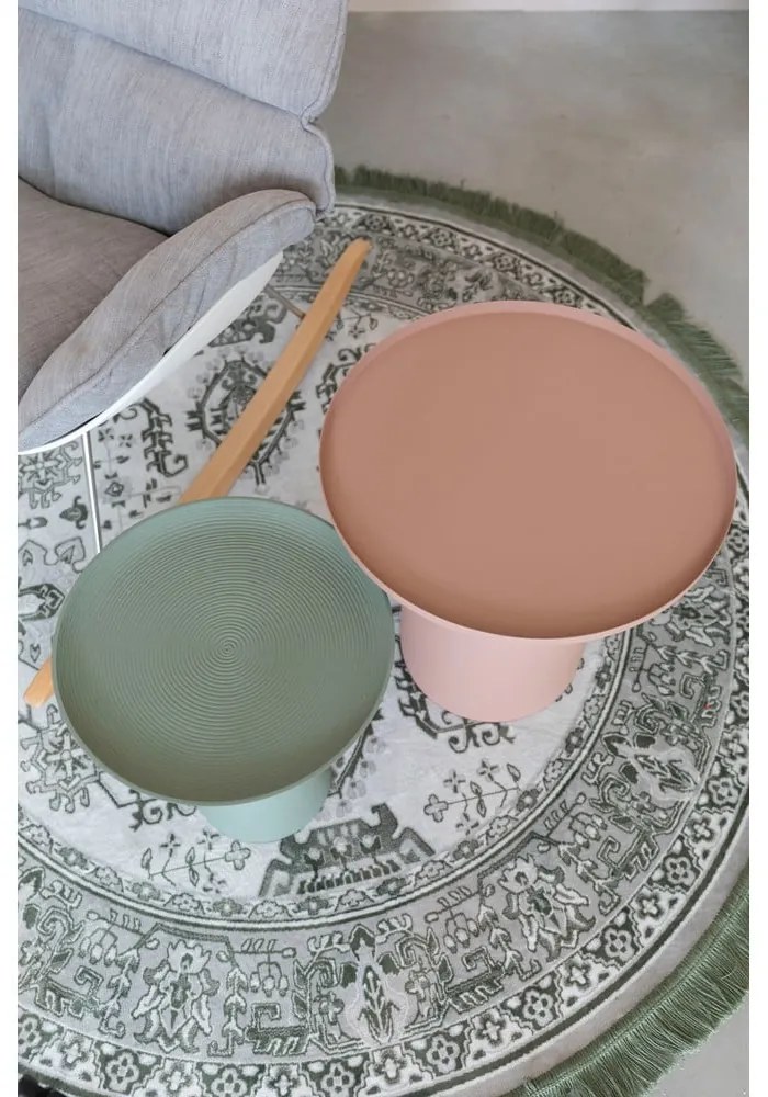 Măsuță auxiliară rotundă din metal ø 39,5 cm Ringar – White Label