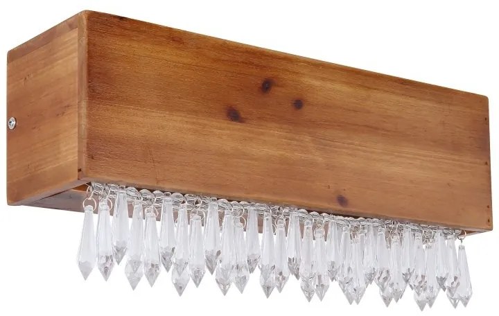 Aplica LED de perete design modern EDELTRAUD maro