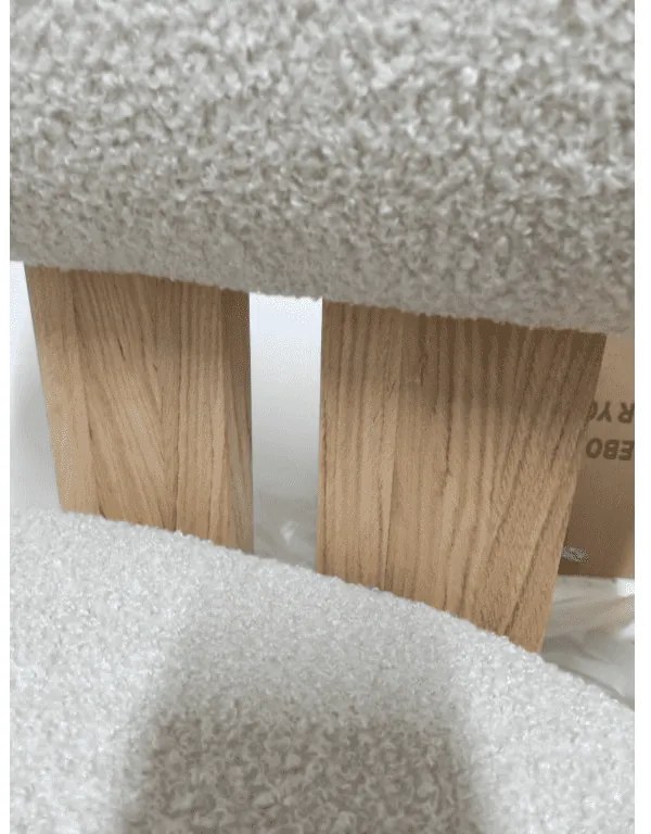 OFERTA Fotoliu bej design HANNA, stejar calitatea II.