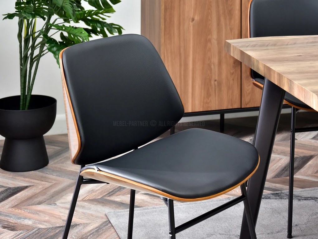 Scaun Jordan (nuc închis + negru). Promo -15%. 1111084