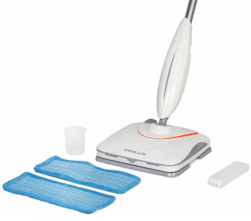 Mop electric Finlux Cleaner FPM-3555, 35W, Li-Ion 2200 mAh, Autonomie pana la 55 min., Indicator baterie, Alb