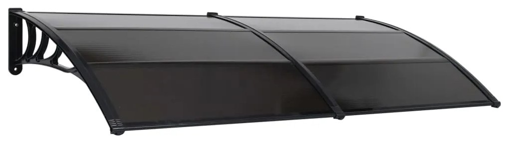 vidaXL Copertină de ușă, negru, 200 x 100 cm, pc