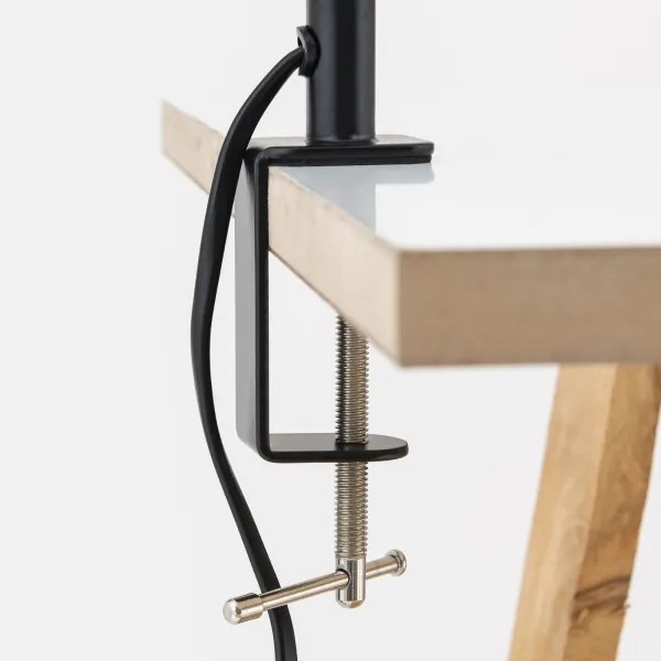 Orion - Lampă de birou flexibilă cu clemă DOTTY 1xGU10/10W/230V alamă/neagră