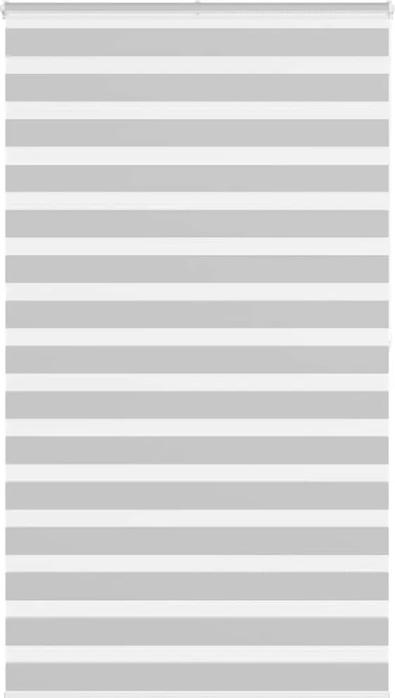 vidaXL Jaluzea tip zebra gri deschis lățime țesătură 125,9cm poliester