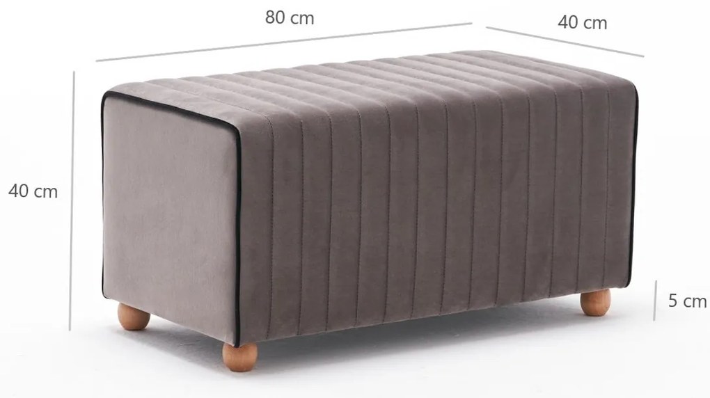 Taburet Mabel Pouf Mink