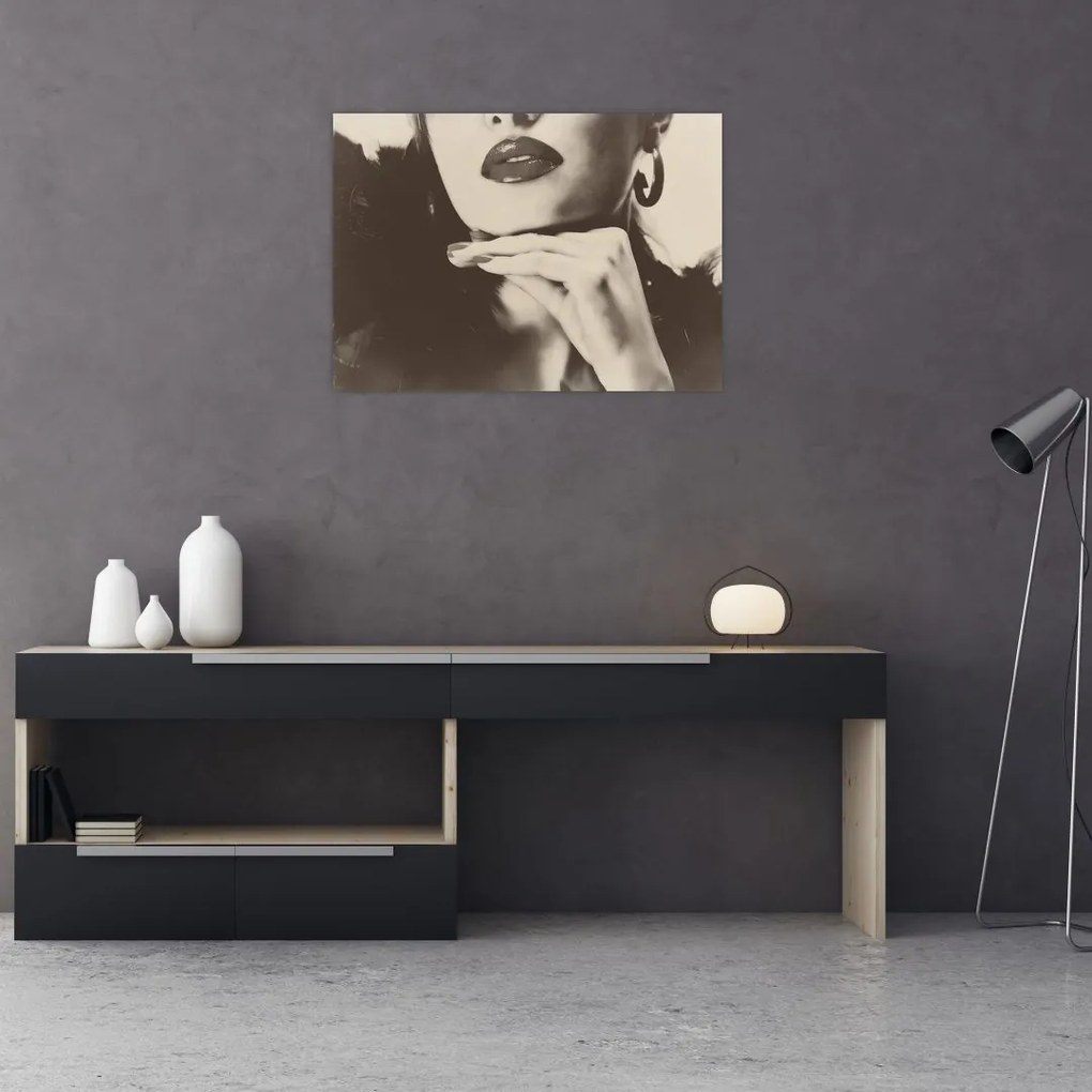 Tablou - Vintage, poza unei femei (70x50 cm)