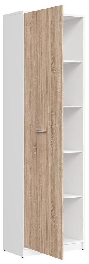 Dulap cu rafturi Nepo Plus 22 (alb + stejar sonoma) . 1098359
