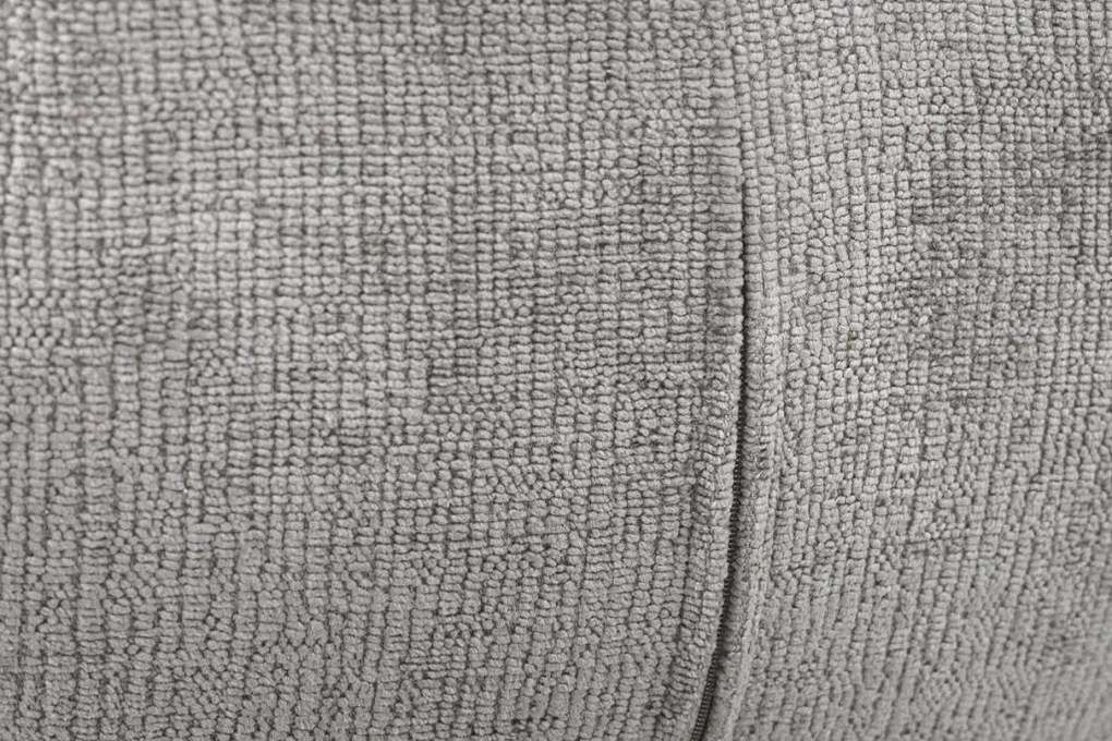 Set de 2 scaune pivotante, Metal Negru, Chenille Gri, UNIQUE A-46321 VC