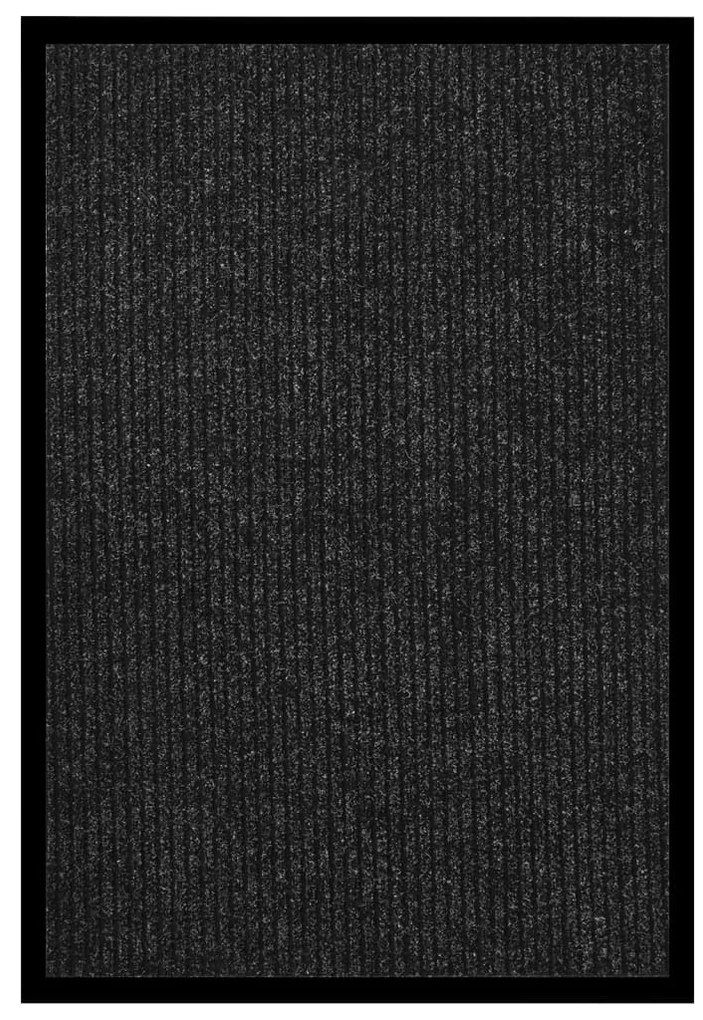 vidaXL Covoraș de ușă, antracit cu dungi, 80x120 cm