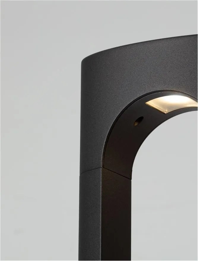 Stalp LED exterior din aluminiu antracit IP65 Eta H-200cm