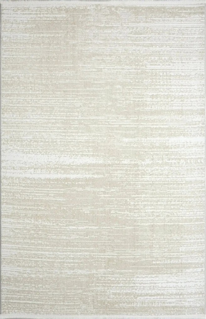 Covor JASMINE, 80x150 cm, forma dreptunghiulara, poliester, crem, 1452