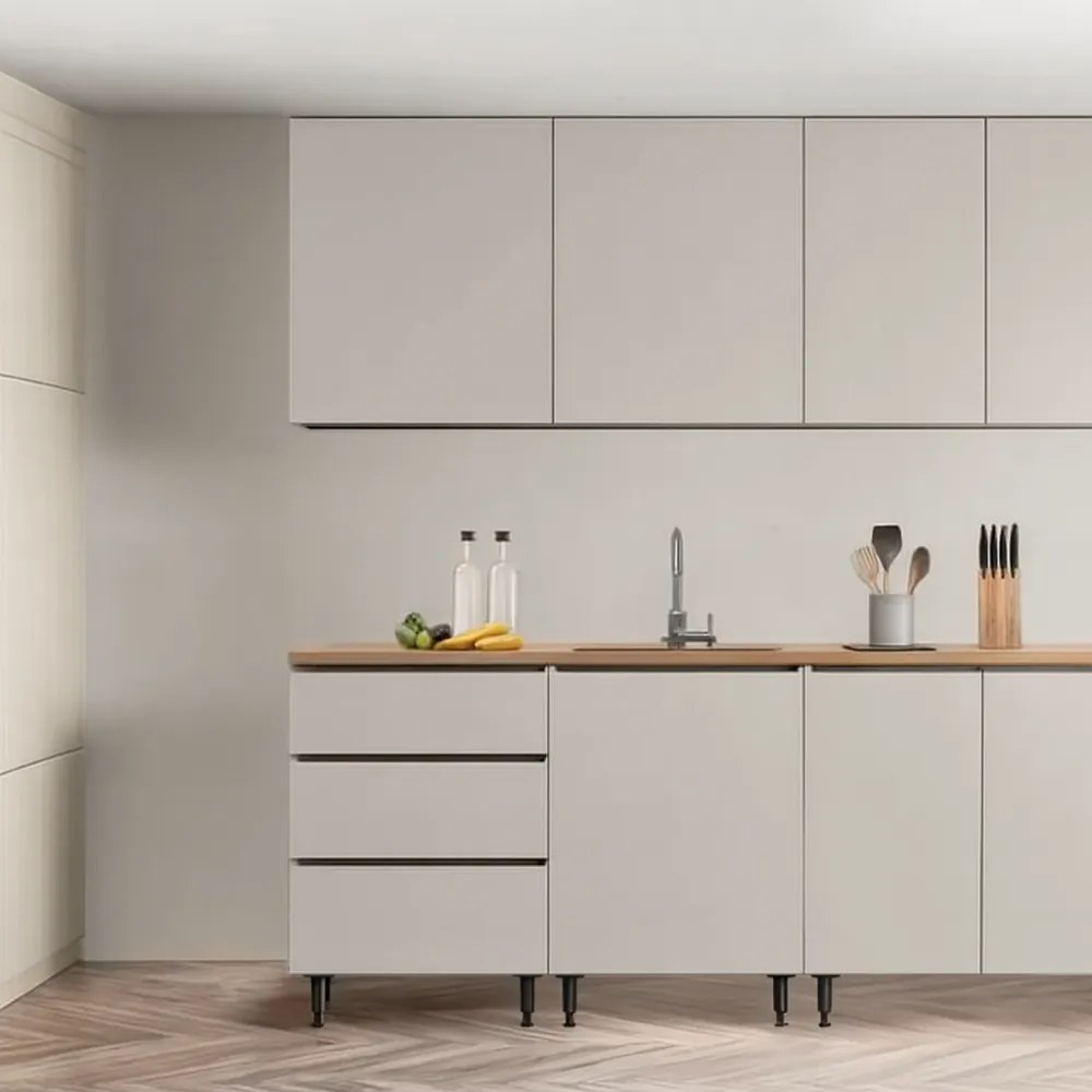 Mobilier de bucătărie, 2 m, caşmir, ASTI