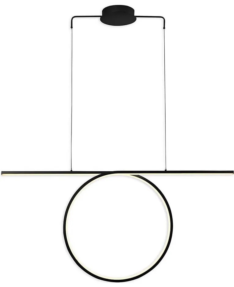 Lustră LED suspendată pe cablu ODETTA LED/42W/230V 4000K neagră