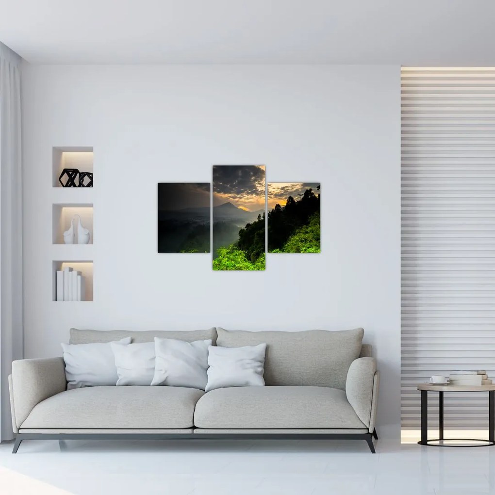 Tablou - peisaj montan verde (90x60 cm)