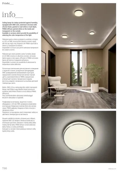 Plafonieră LED Redo 01-3736 FRISBI LED/18W/230V 3000/4000K IP44 negru