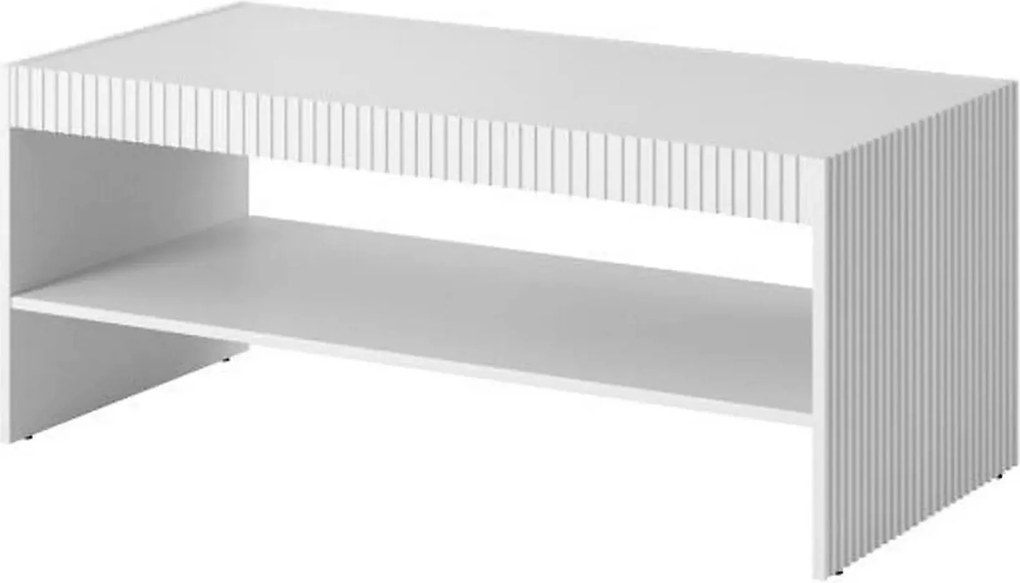 Masuta cafea PAFOS, alb, PAL laminat, 120x56.5x50 cm
