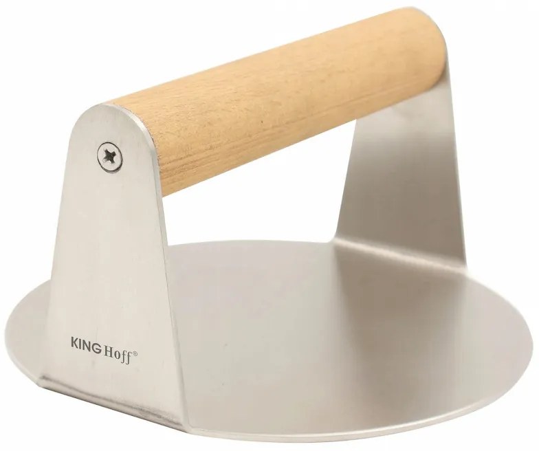 Resigilat: Burger Press Kinghoff KH 1878, Oțel inoxidabil, Ușor de spălat, Diametru 11,4 cm, Inox