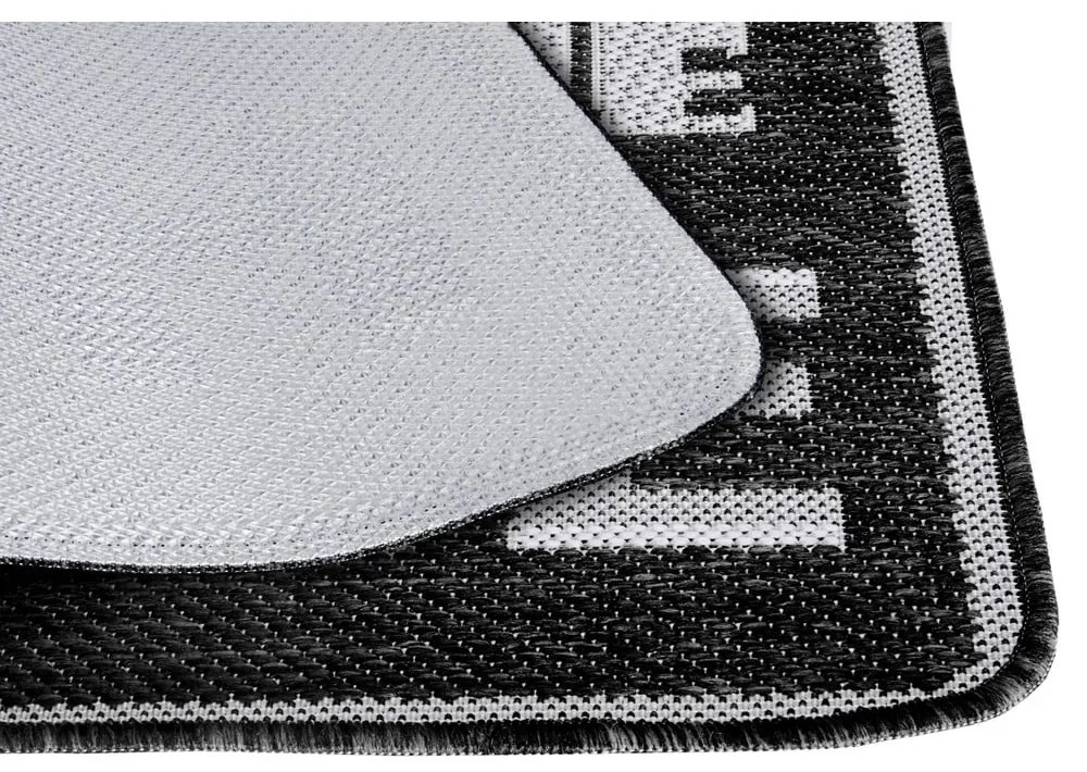 Covoraș intrare Hanse Home Weave Smiley, 50x80 cm, gri antracit