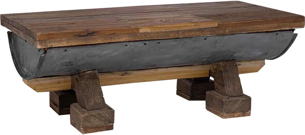 vidaXL Masă de cafea natural 90 x 50 x 35 cm lemn