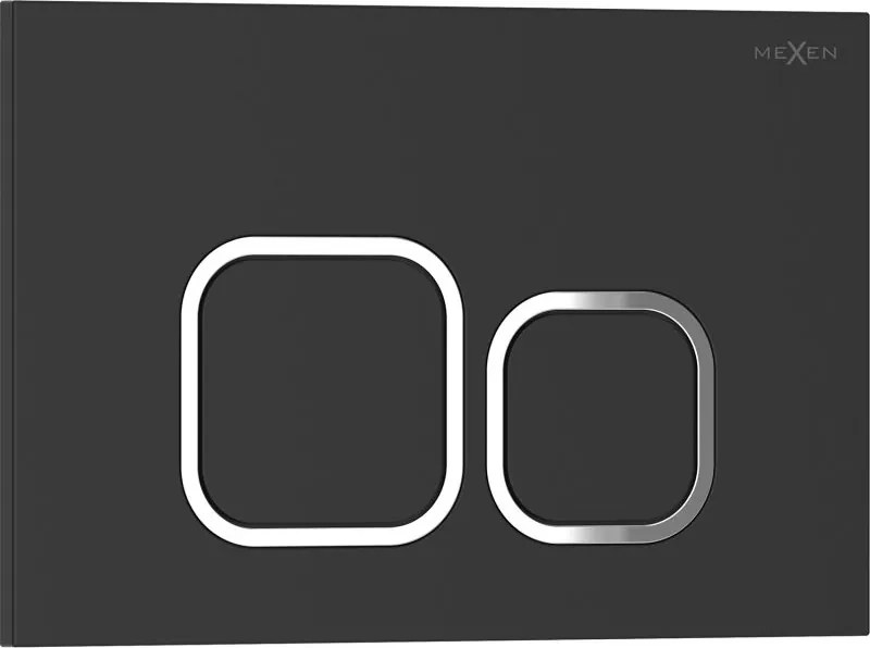 Mexen Tex 03 buton de spălare, negru mat - 6103-02