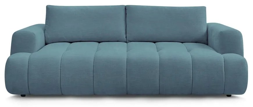 Canapea albastră extensibilă/cu spațiu de depozitare 251 cm Fuji – Bobochic Paris