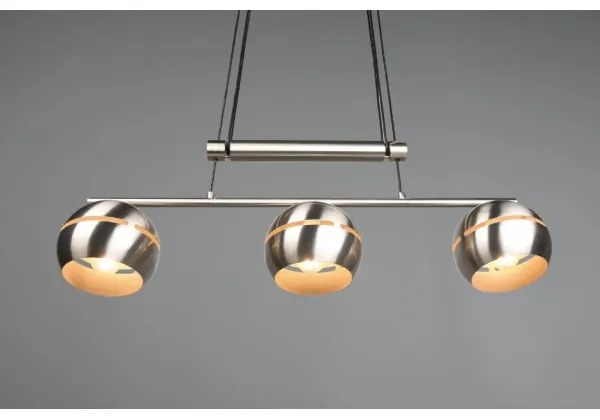 Lustră pe cablu FLETCHER 3xE14/40W/230V crom mat Trio